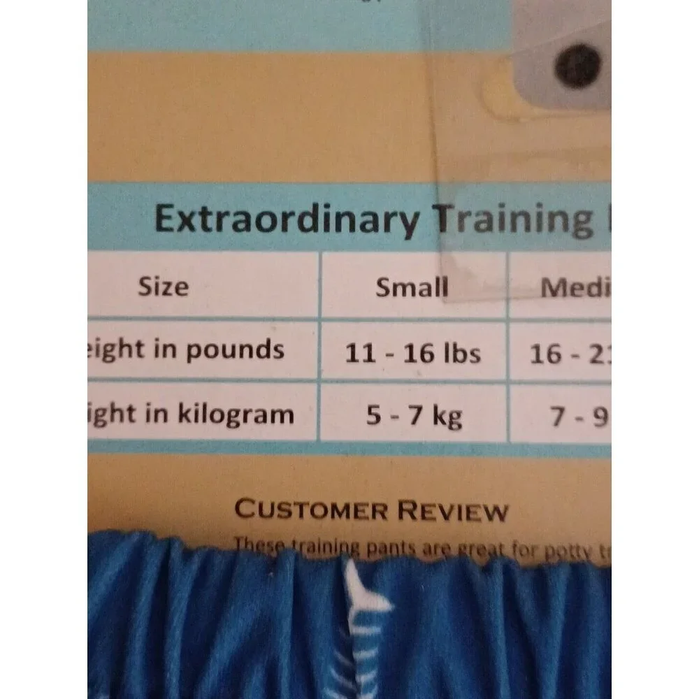 Charlie Banana Swim Diapers Training Pants Boys Size S Blue White Fishbo…